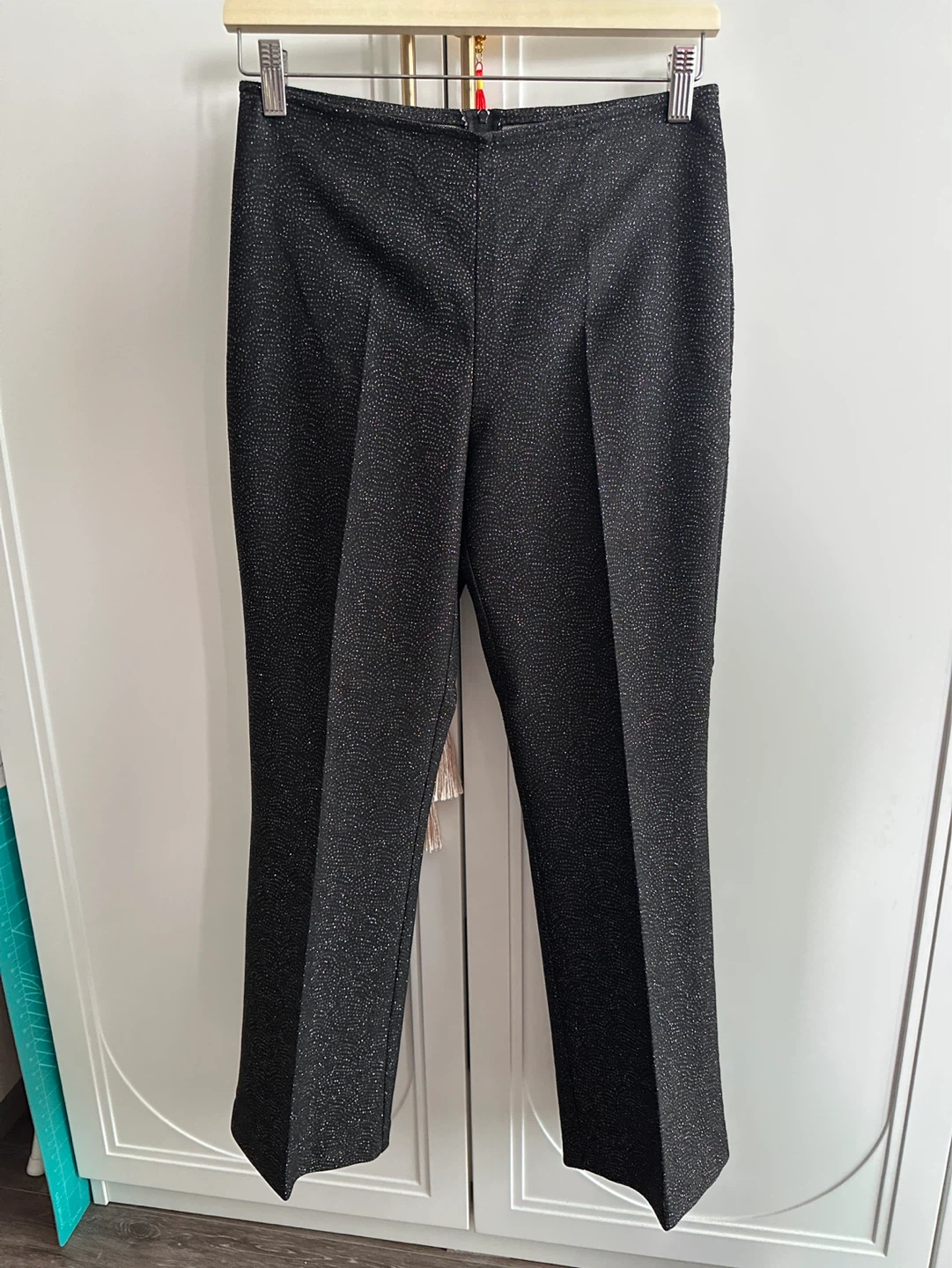 Vintage FAIRWEATHER STUDIO Black Sparkle Pants - Size S
