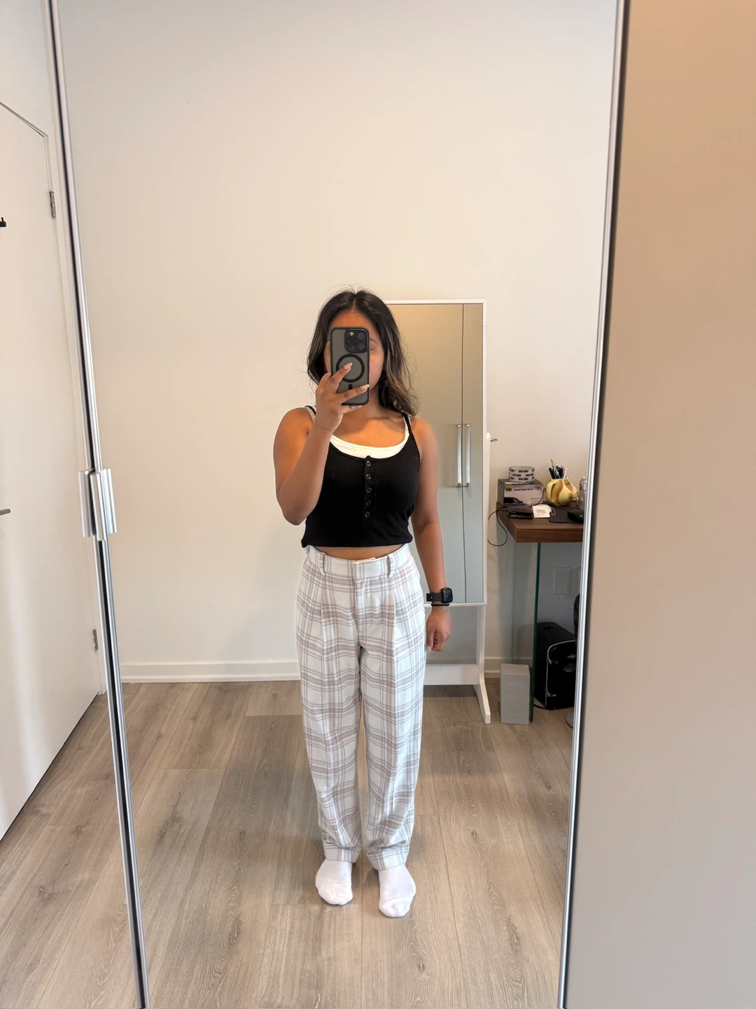 Wilfred Plaid Trousers Size 0