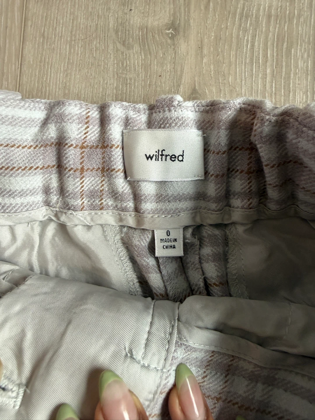 Wilfred Plaid Trousers Size 0 - photo 3
