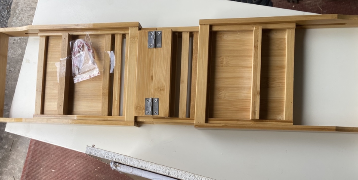 Bamboo Bath Caddy Tray - photo 2