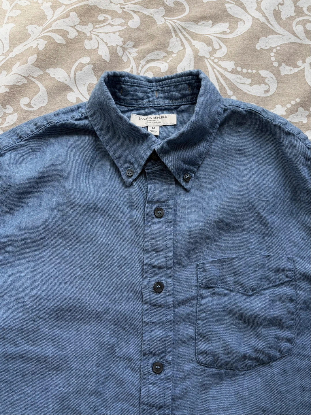 Banana Republic linen short sleeve shirt