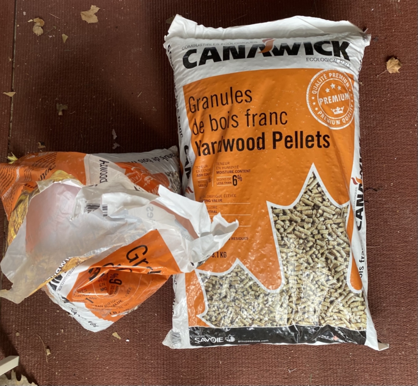 CANAWICK Premium Hardwood Pellets - 6.1 KG Bag