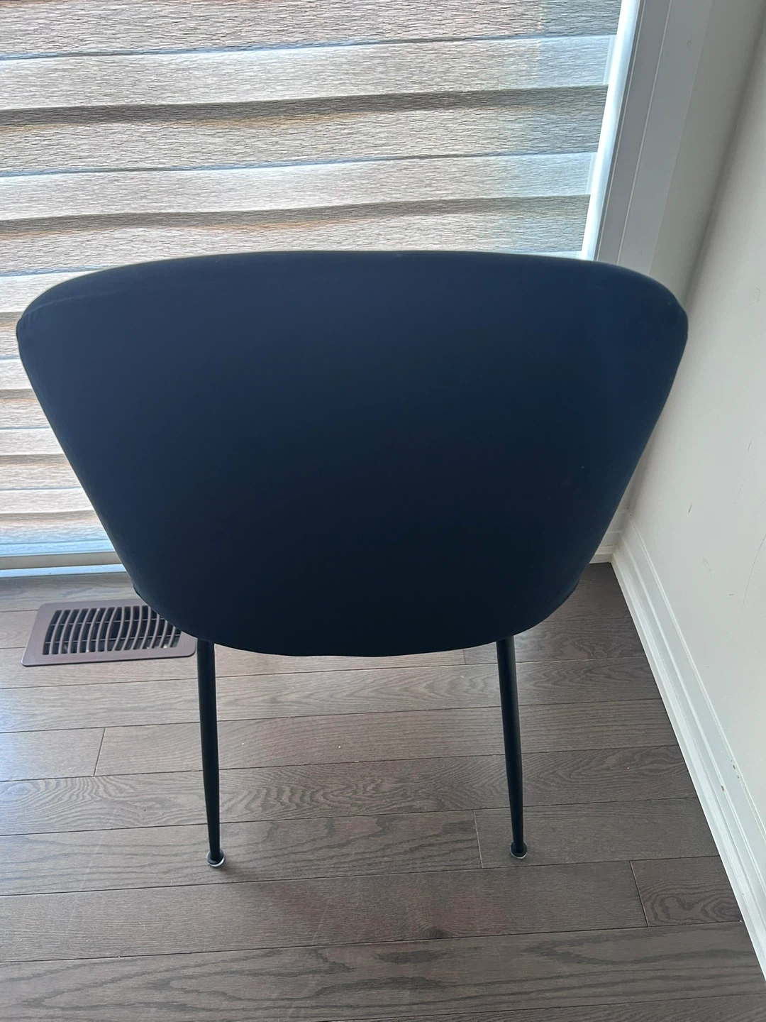 Set of 4 Black Velvet Dining Chairs - photo 2