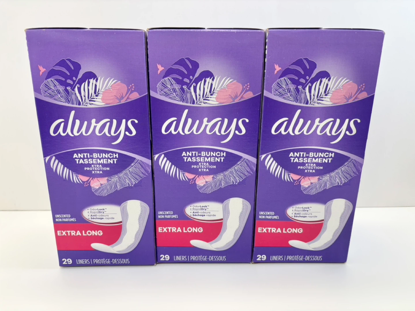 Always Xtra Protection Liners - Extra Long (3 x 29 count)