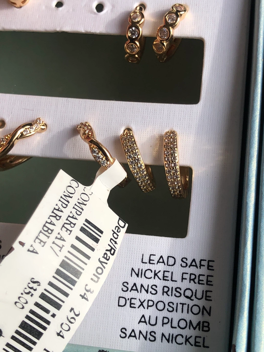 5 Sets! Piper-K Gold-Tone Crystal Earring Sets - photo 3