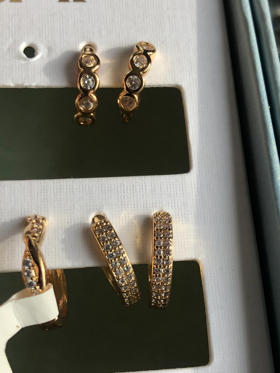 5 Sets! Piper-K Gold-Tone Crystal Earring Sets - photo 5