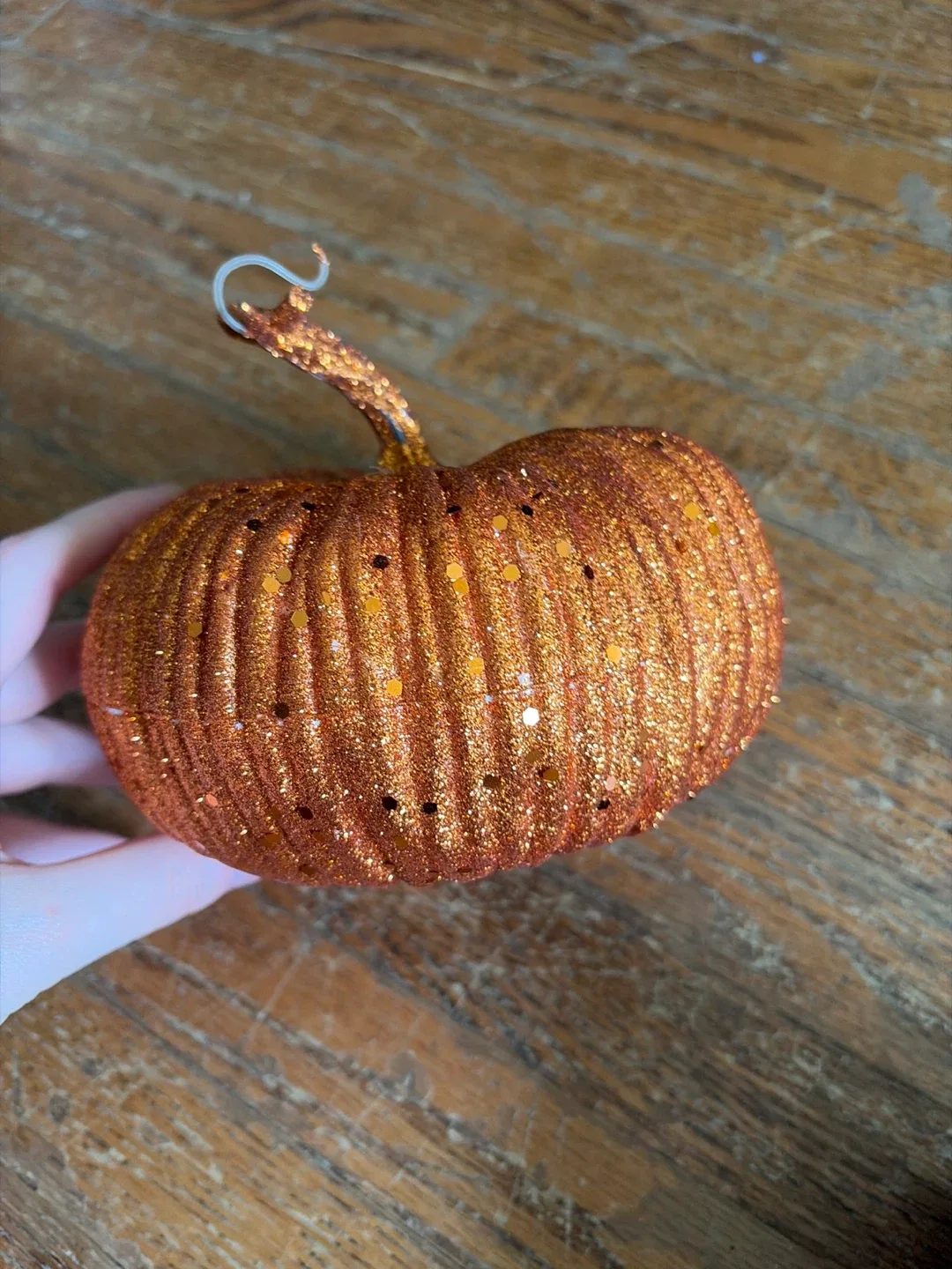 Glitter Pumpkin Decoration