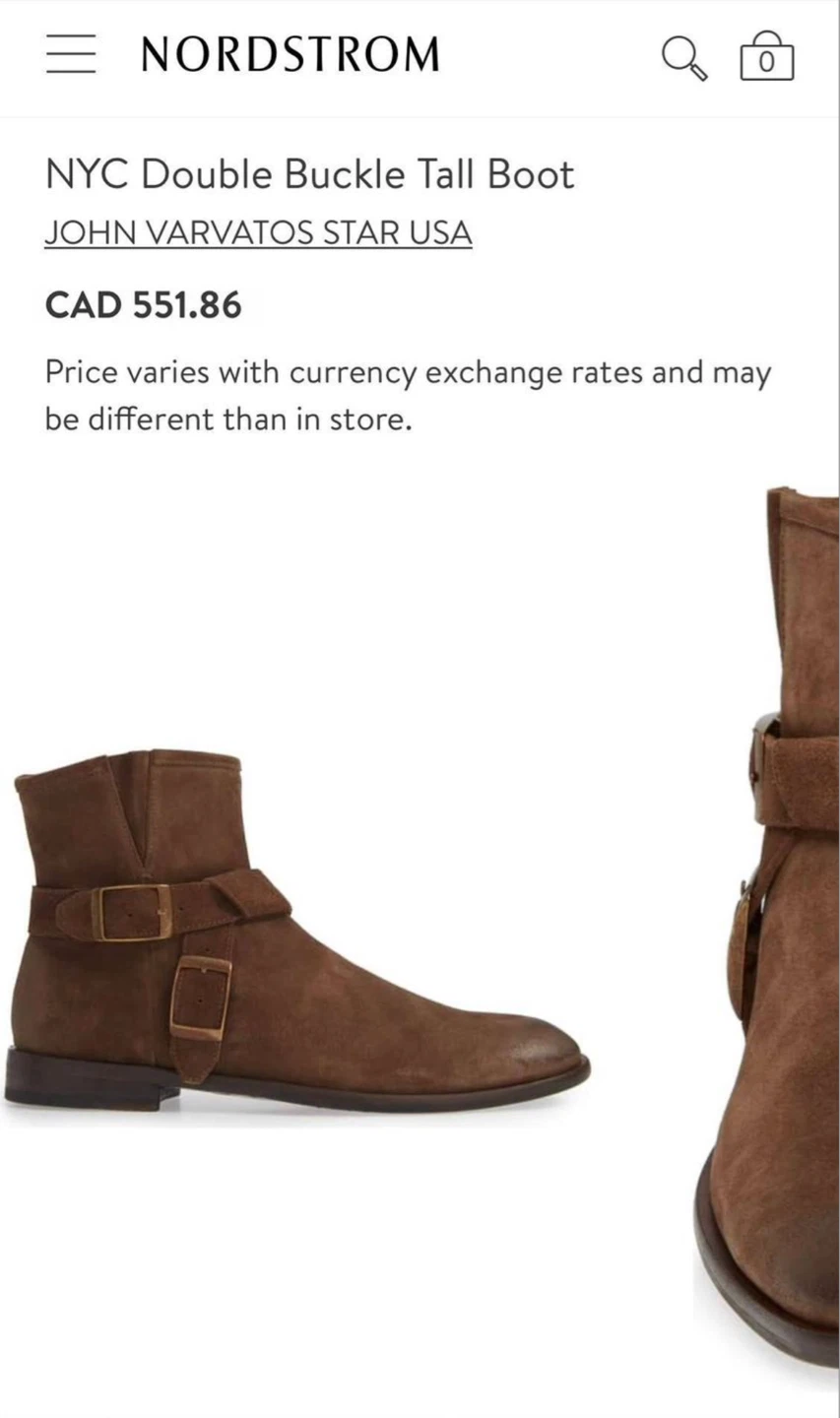 John Varvatos Star USA NYC Double Buckle Tall Boots (Men) - photo 2