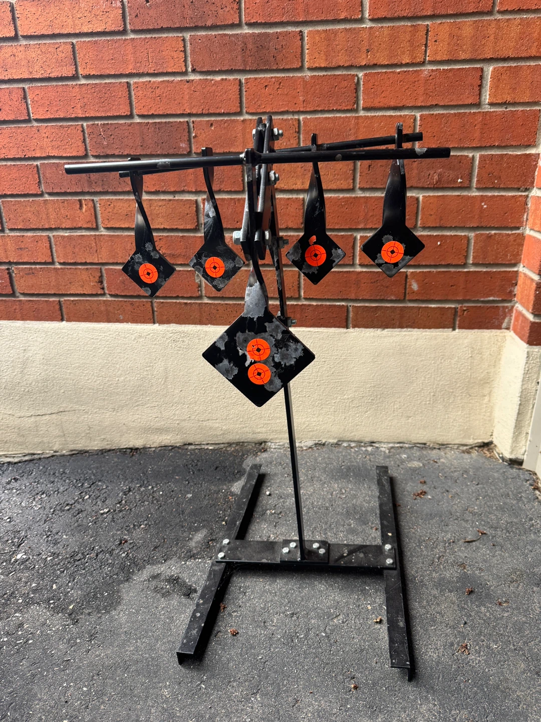 Shooting Target Stand with 5 Spinner Targets