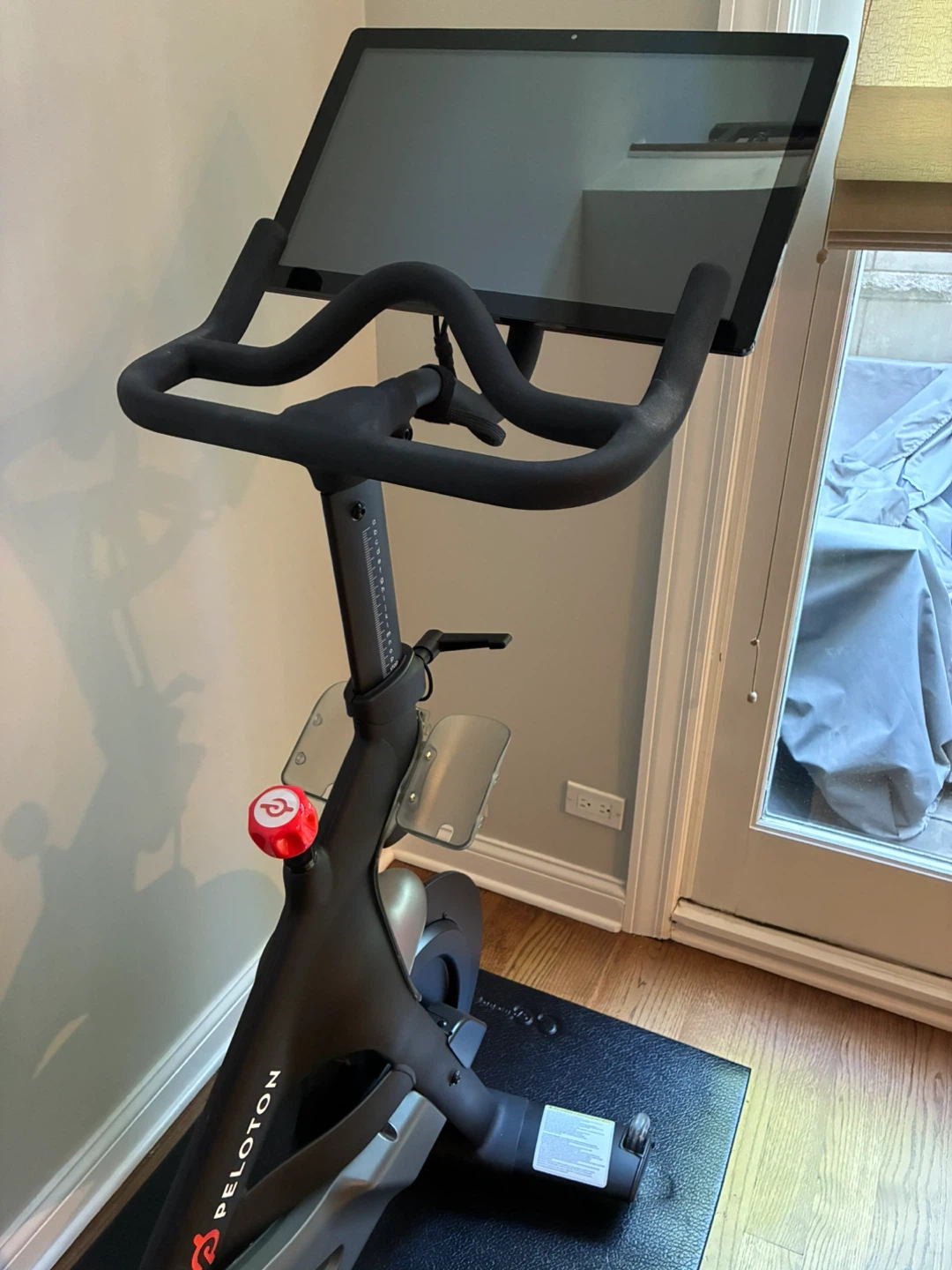 Peloton Bike with Screen, Shoes, and Dumbbells - photo 2