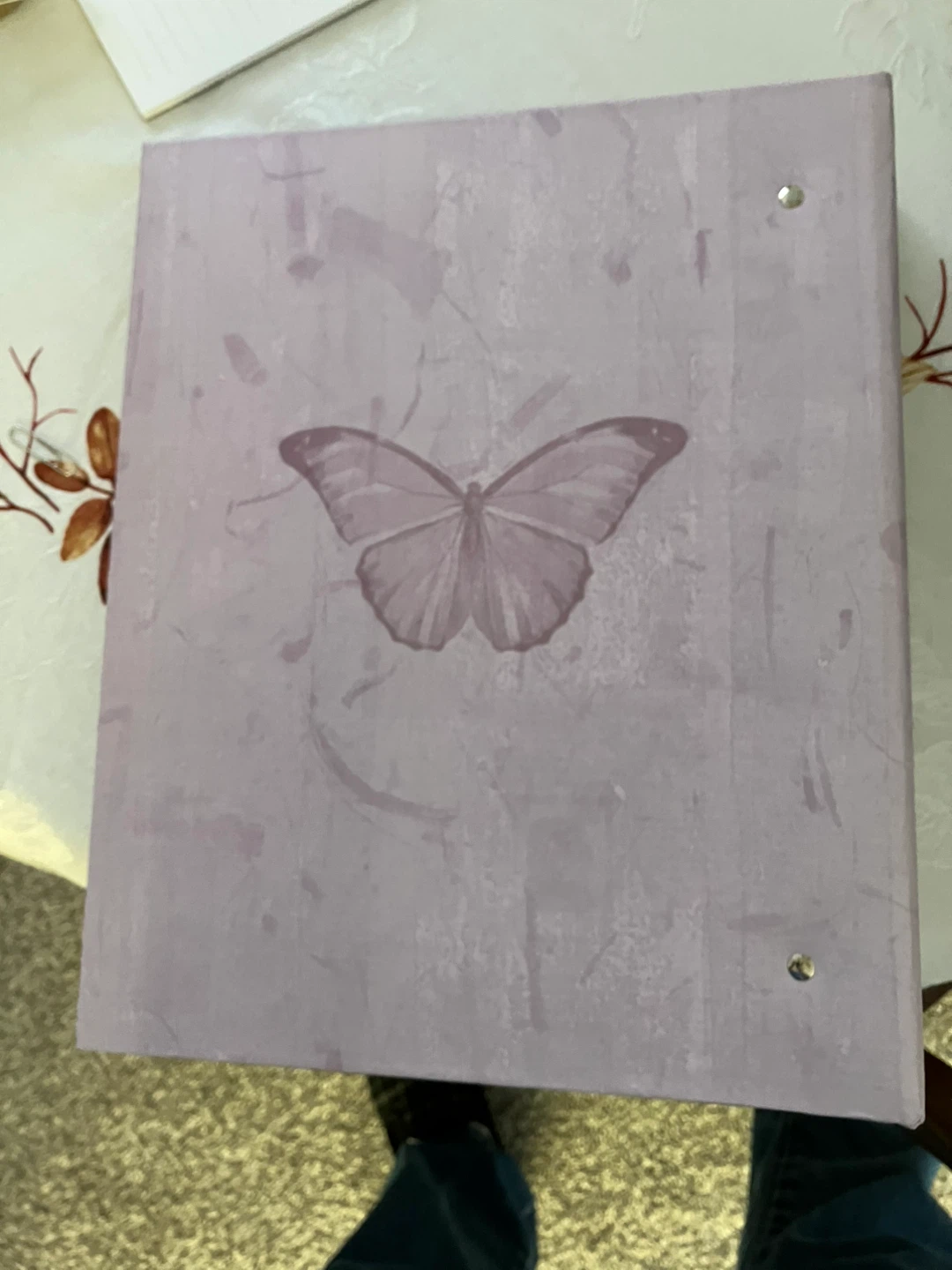 Purple Butterfly Photo Album / Binder