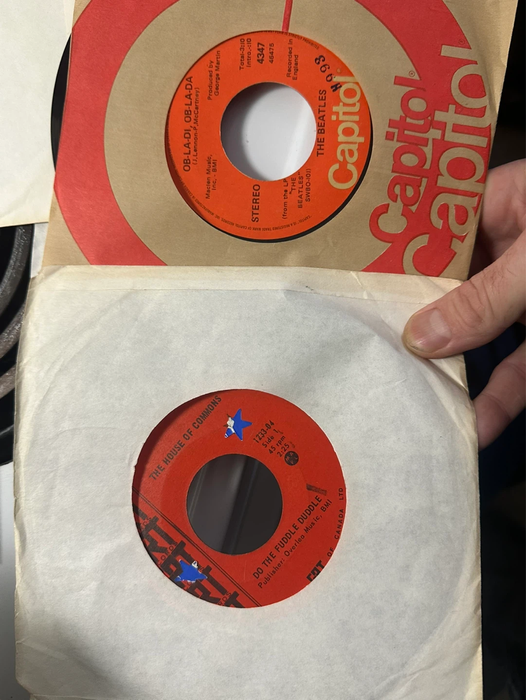 45s record collection led zeppelin,Paul McCartney,ringo,Beatles - photo 3