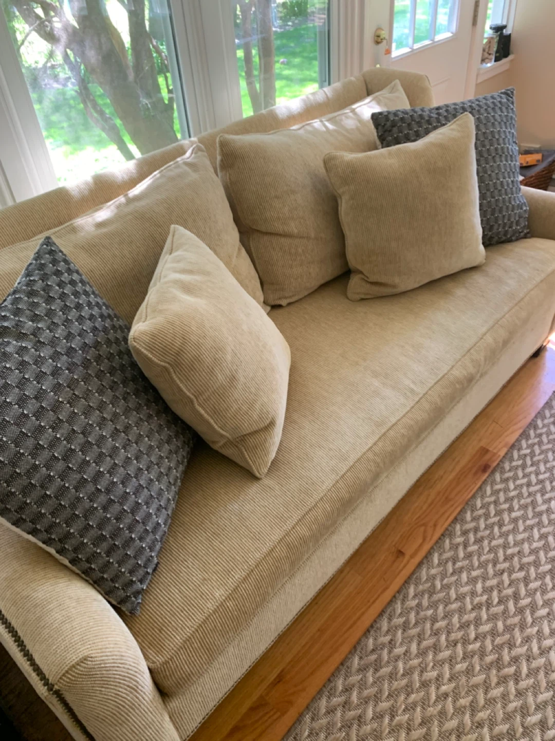 Large custom Sofa with Accent Pillows - photo 5