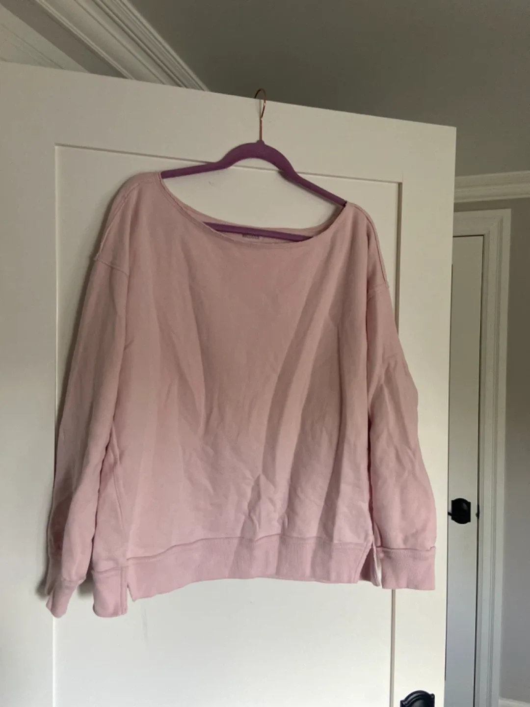 Hollister Pink Off The Shoulder Sweatshirt