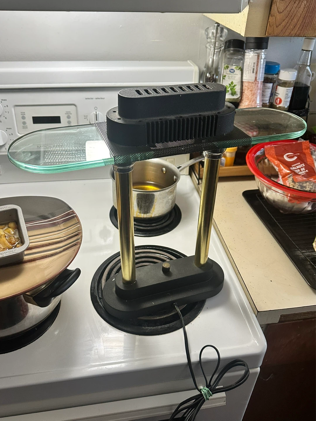 1980s Robert Sonneman Post Modern Halogen Desk Lamp