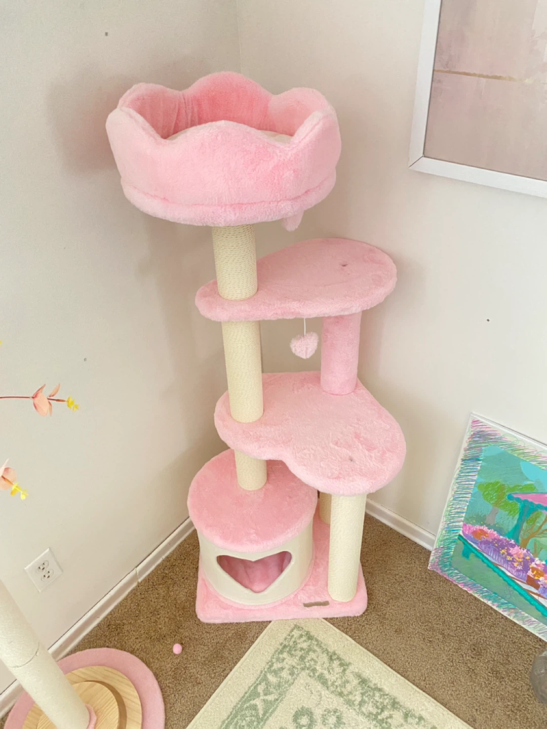 Pink heart Cat Tree - photo 3