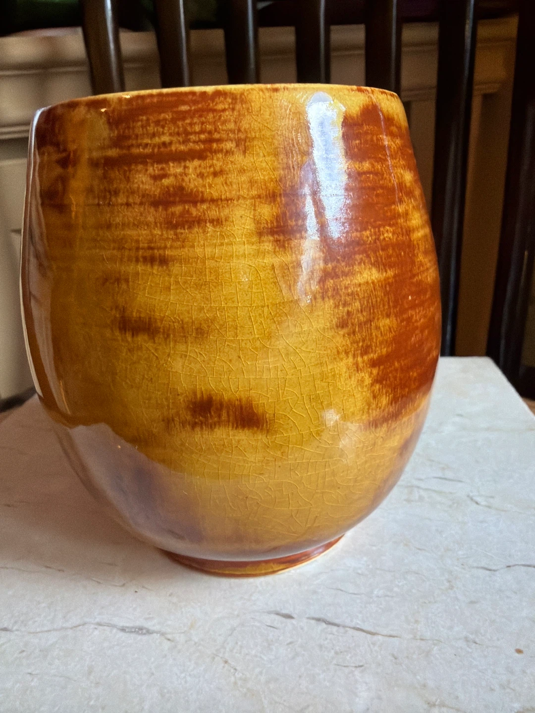 Lovely Brown and Amber Glazed Pottery - photo 4