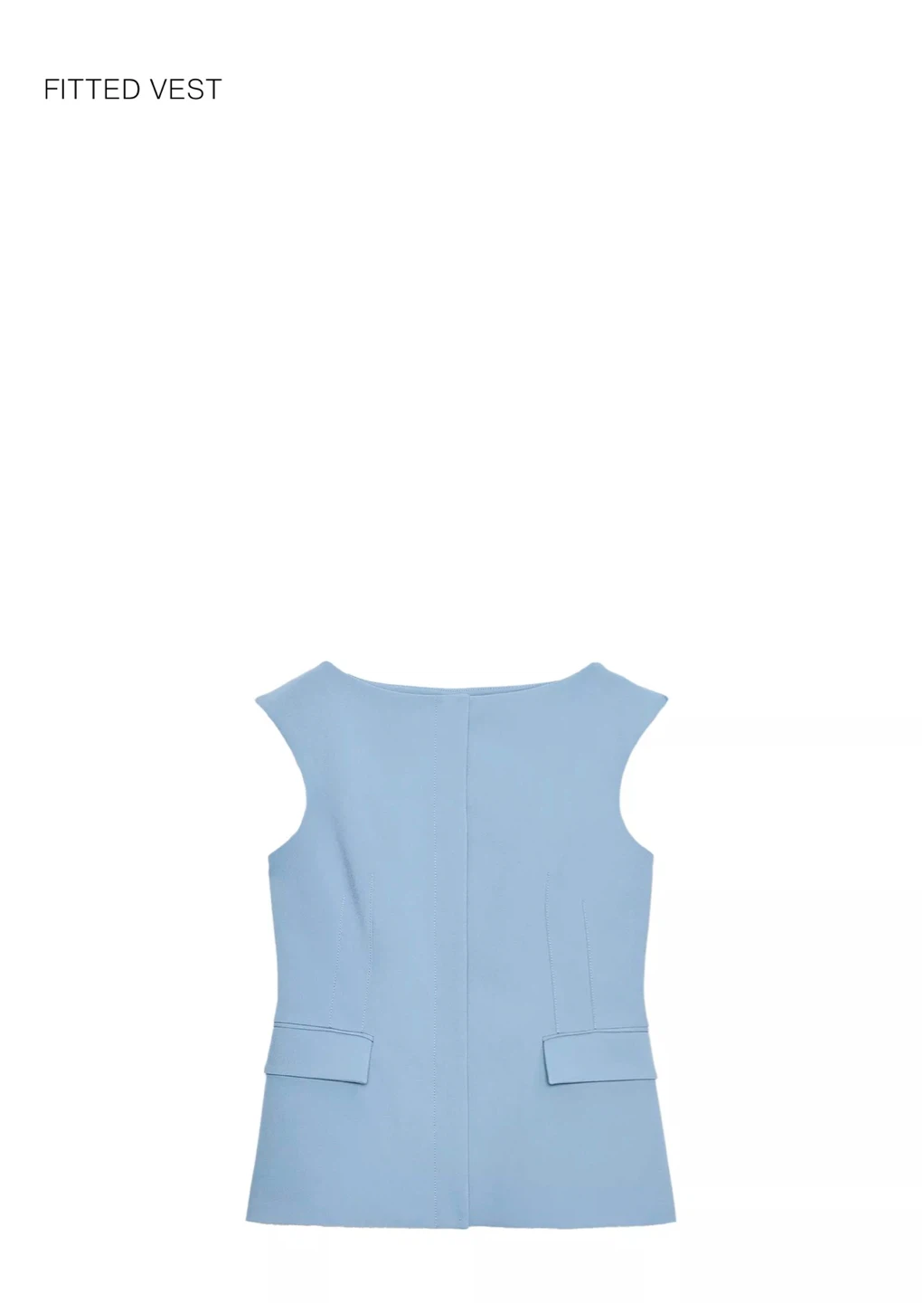 Zara Blue Vest Size S - photo 2