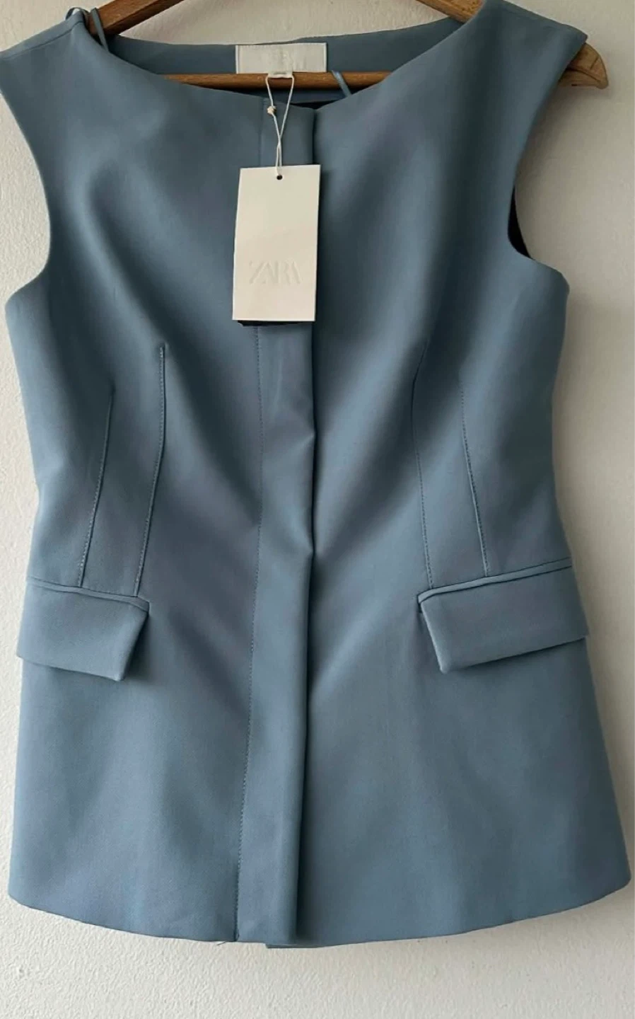 Zara Blue Vest Size S - photo 4