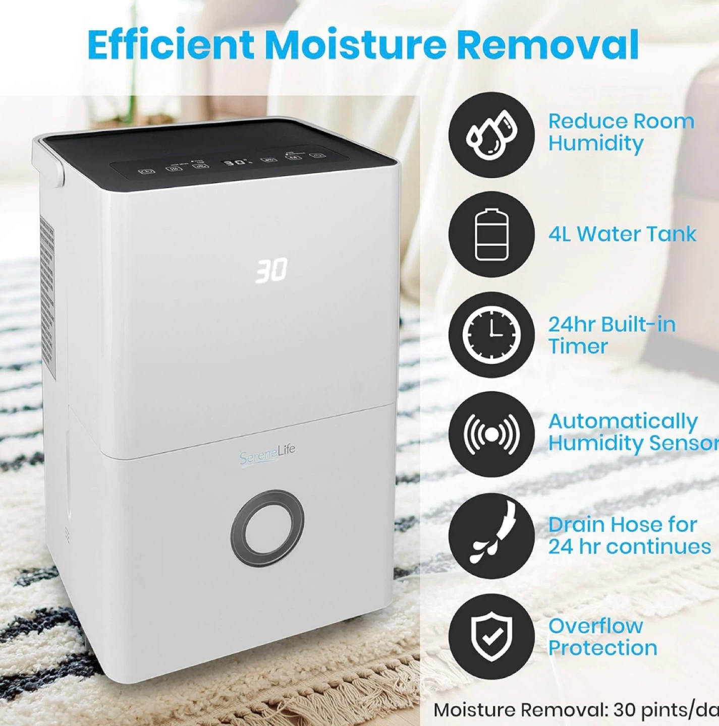 SereneLife Dehumidifier - photo 4