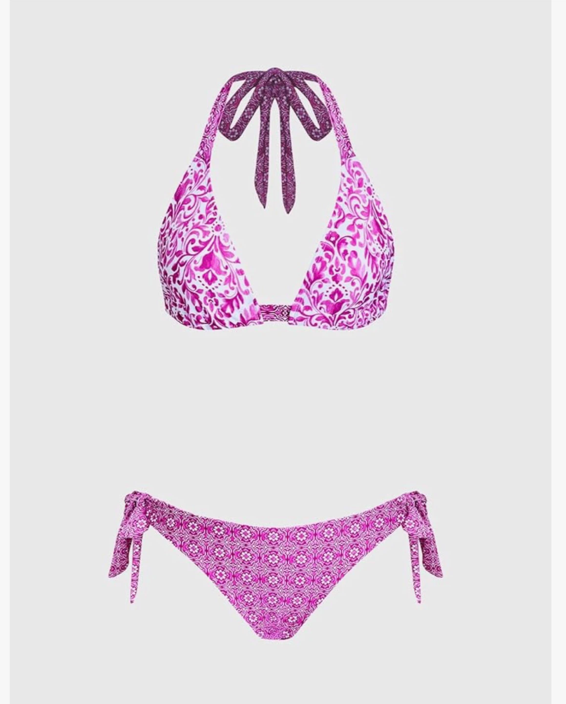 Pink Floral Reversible Bikini XL - photo 2