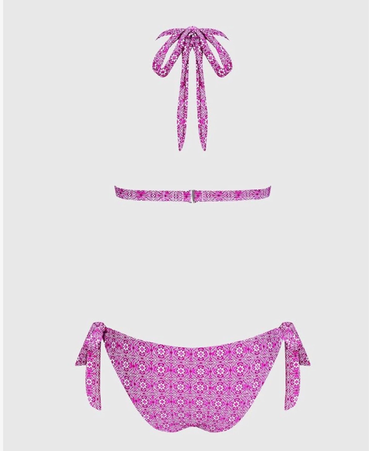 Pink Floral Reversible Bikini XL - photo 3