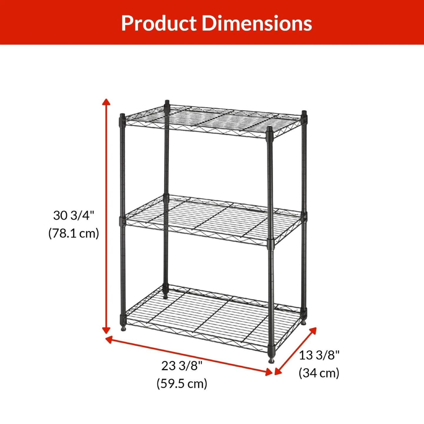 $7 - Canadian Tire Metal Adjustable Wire Shelving Unit - photo 4