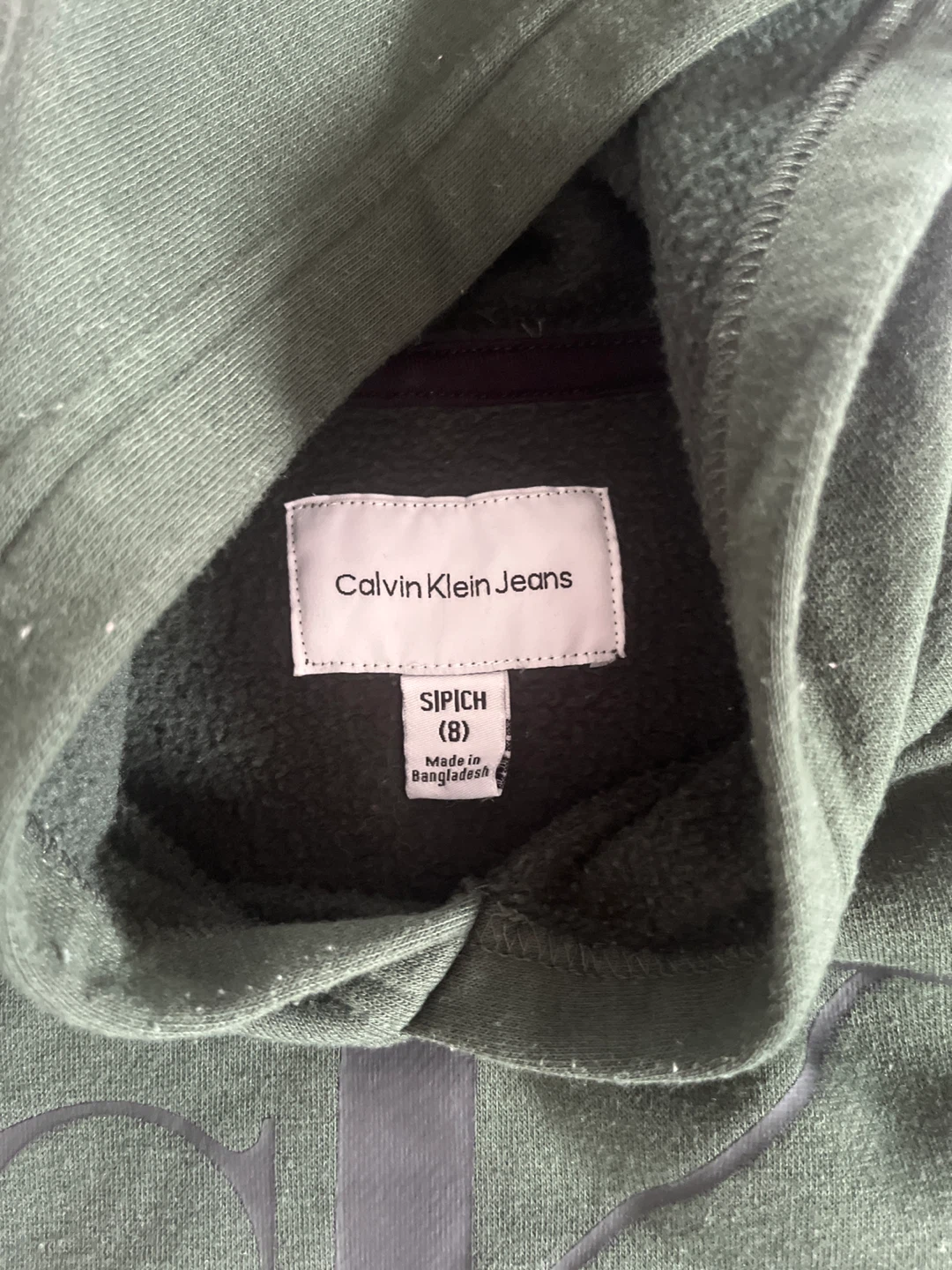 Calvin Klein Jeans Green Hoodie - Size 8 - photo 2