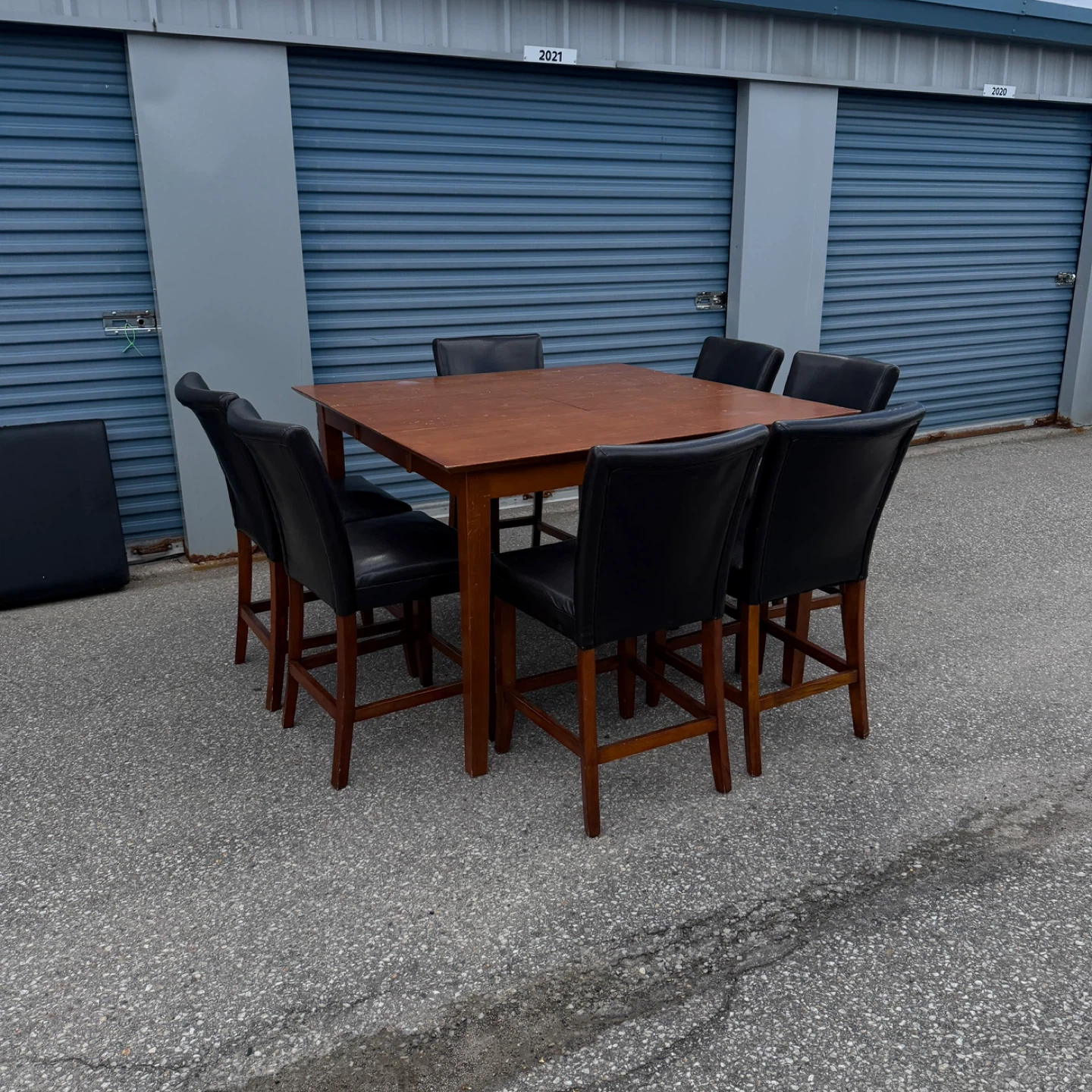 Counter Height Dining Table Set with 6 Chairs