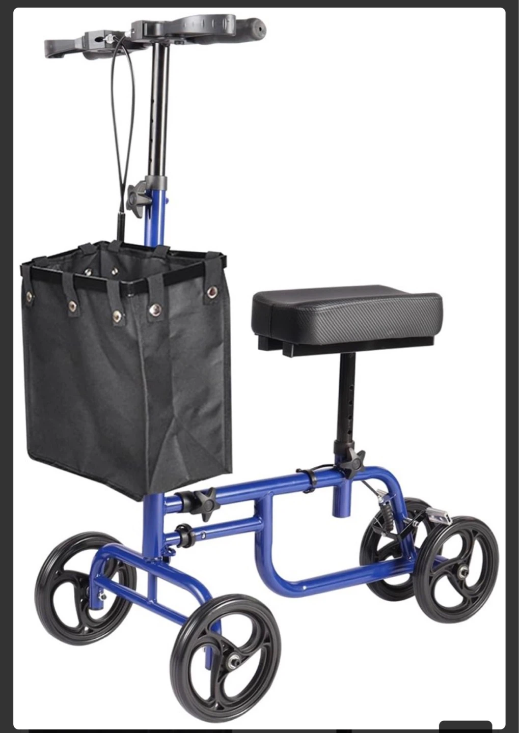 SPOROLWE Lightweight Foldable Knee Walker with basket