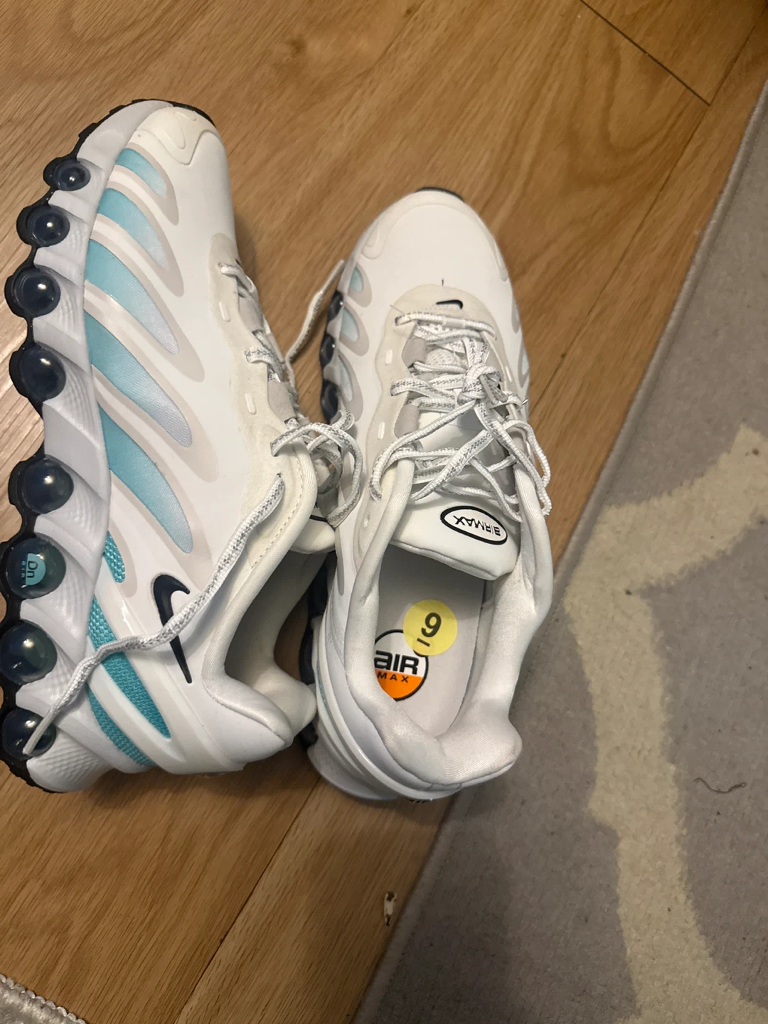Nike Air Max TN Size 9 White Blue women’s Sneakers
