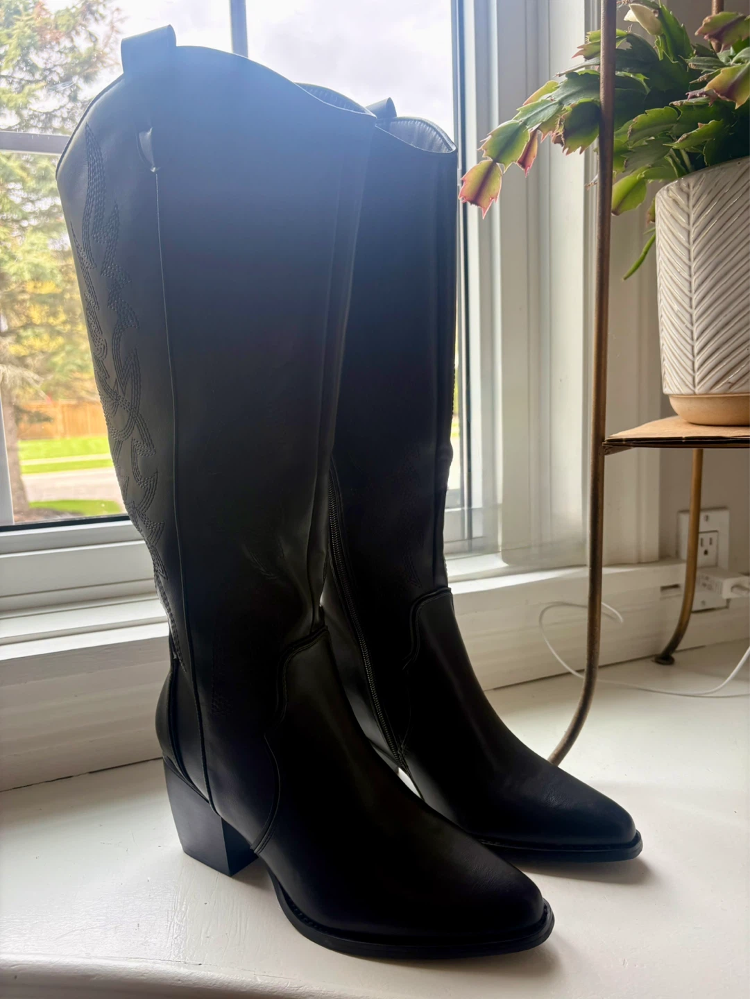 Black Cowboy Boots - Ladies Size 8 - photo 3