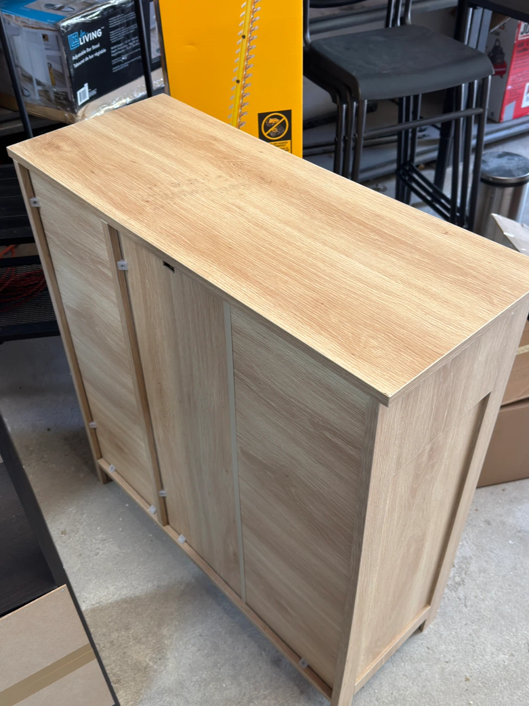 Light Oak Sideboard with Rattan Doors - photo 2