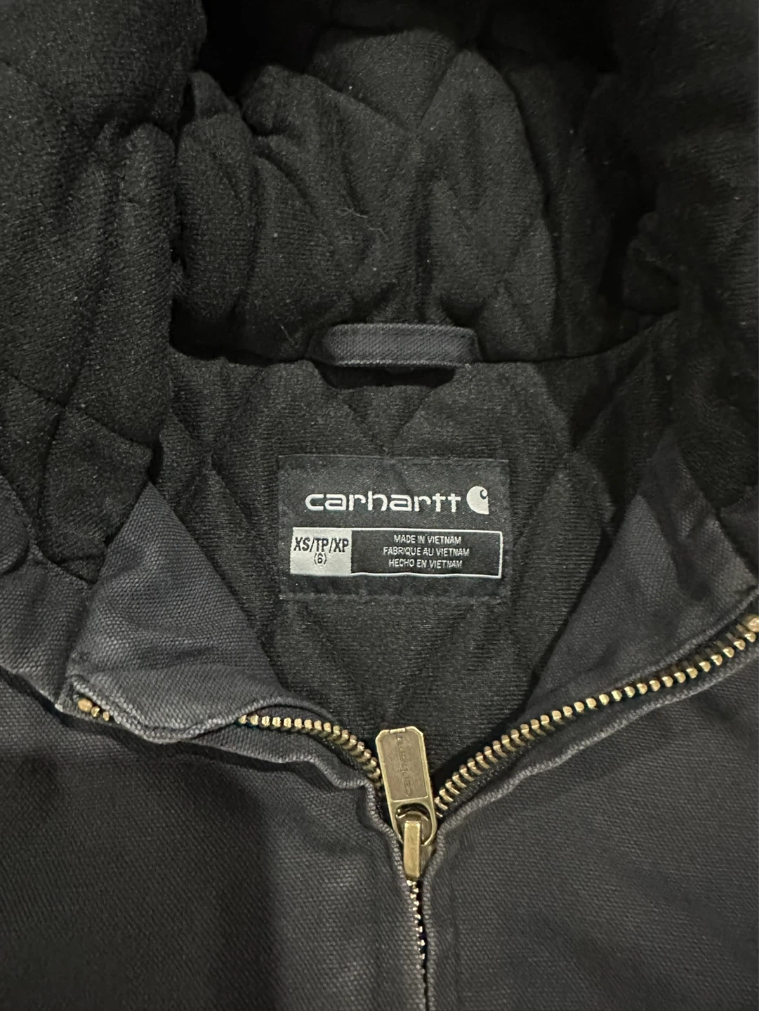 Black Carhartt Quilted Lined Jacket BOYS - photo 2