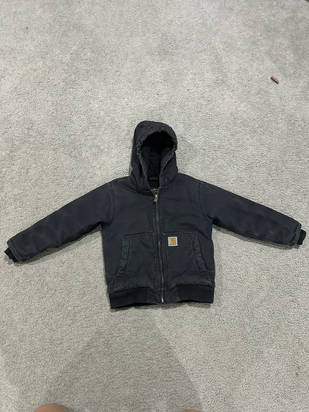 Black Carhartt Quilted Lined Jacket BOYS - photo 4