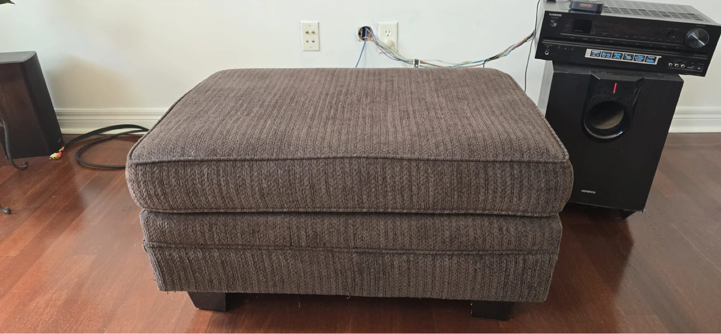 Dark Brown Loveseat and Sofa with Accent Pillows - photo 3