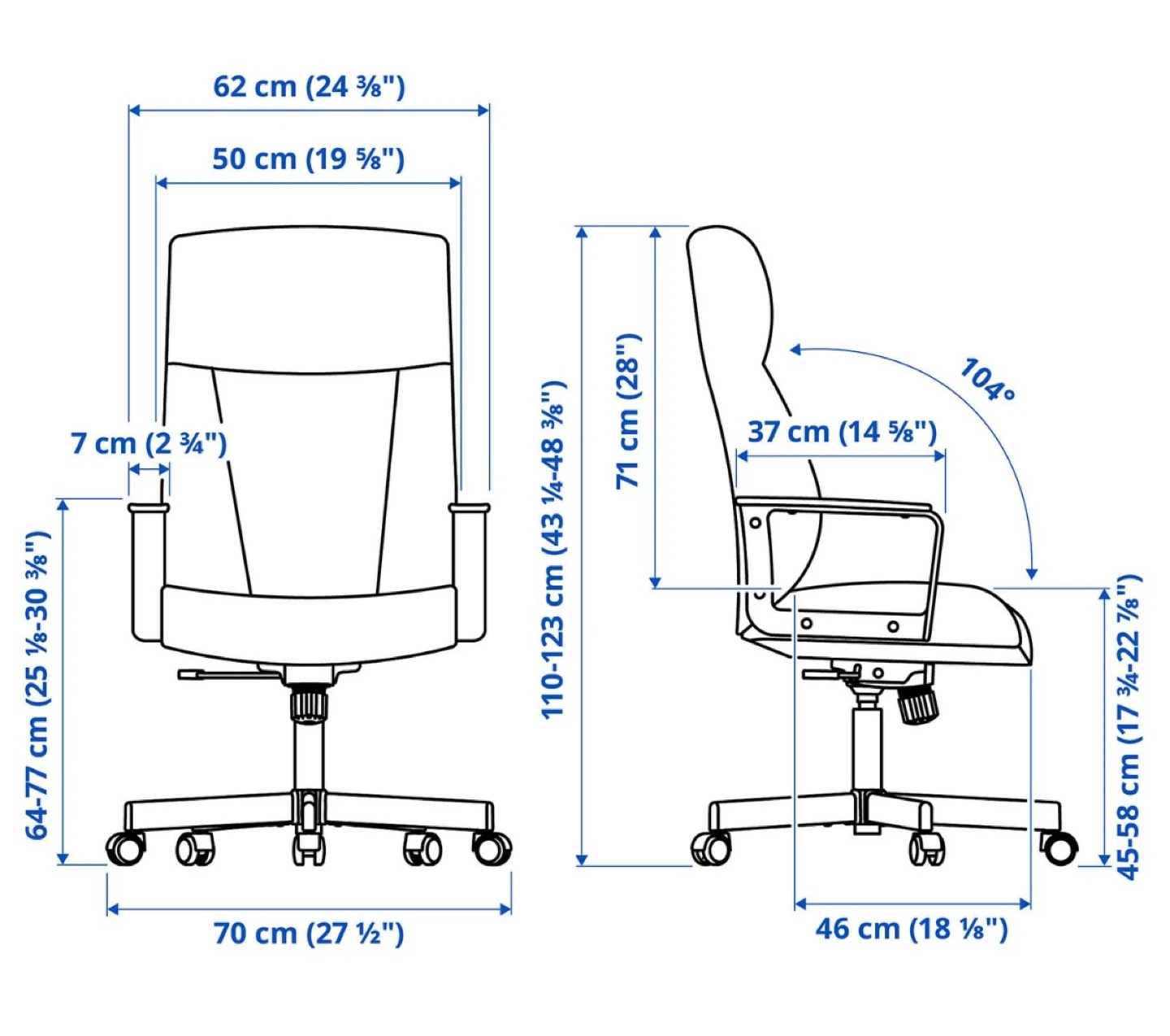 IKEA MILLBERGET Office Chair (95% New) - photo 5