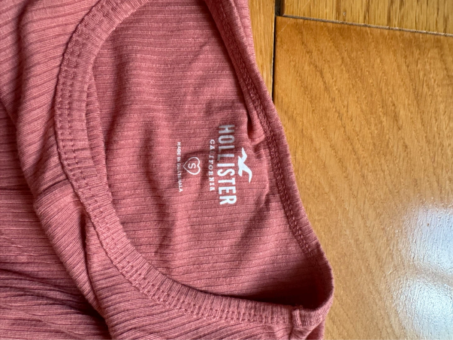 Hollister Pink Ribbed Twist Tank Top - Size S - photo 2