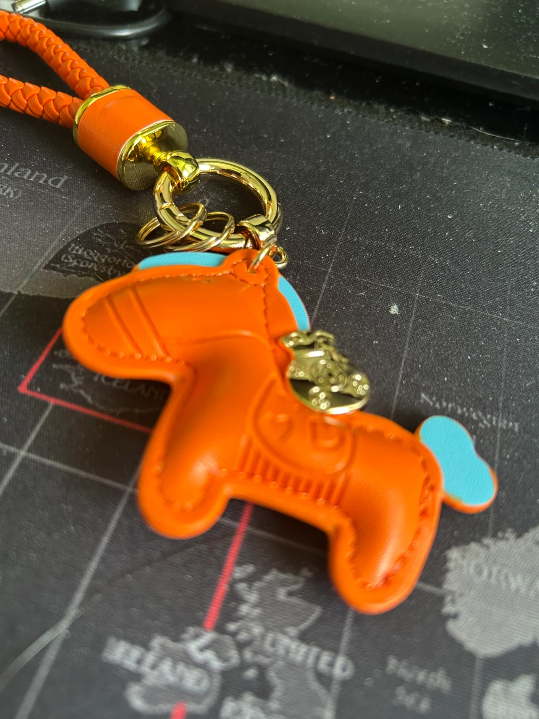 Orange Bag Charm