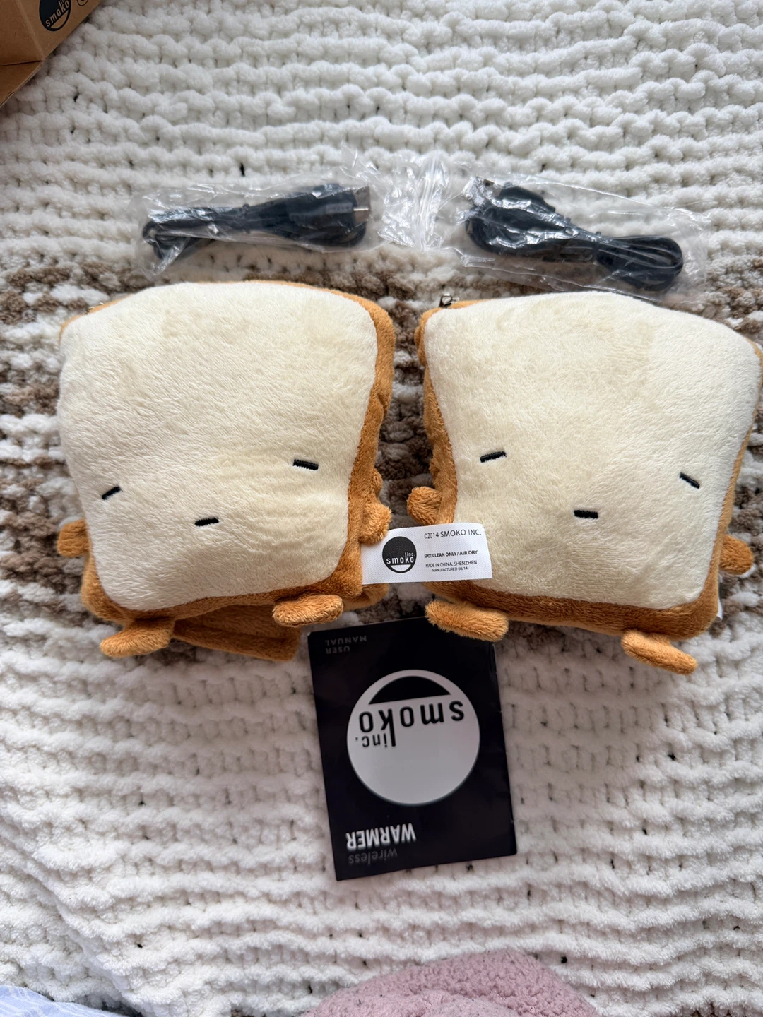 Smoko USB Toast Hand Warmers - Brand New