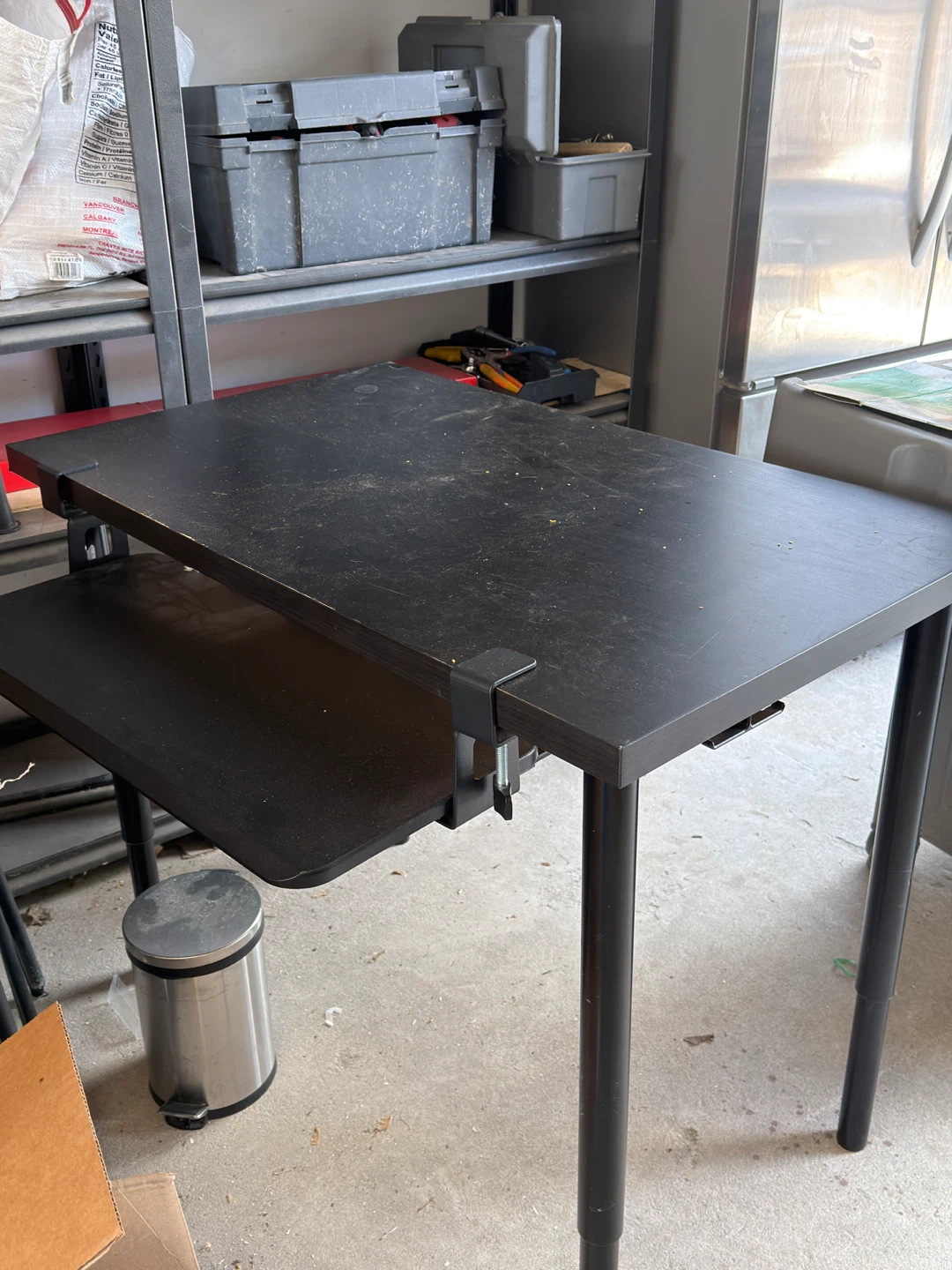 Adjustable Height Desk with Keyboard Tray - photo 2