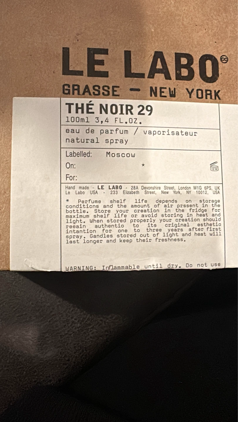 LE LABO Thé Noir 29 Eau de Parfum 100ml - photo 2