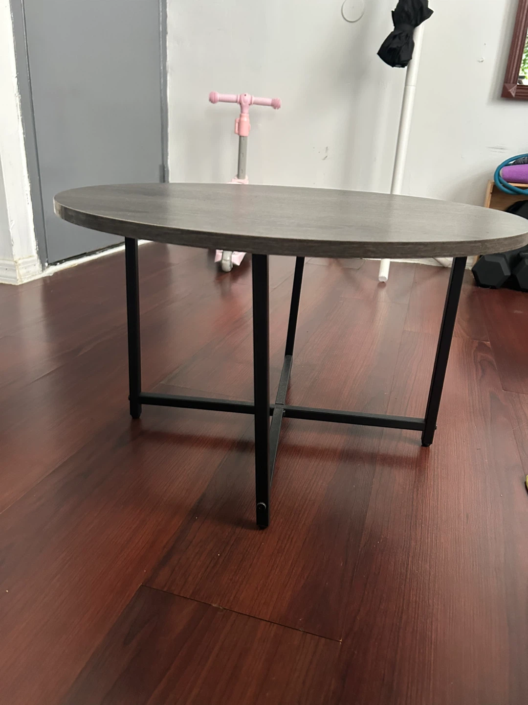 Round Wood Coffee Table - photo 2