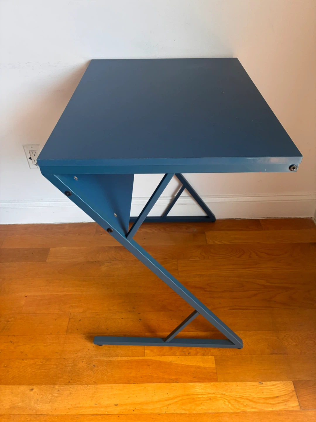 Modern Blue Metal Desk - photo 4