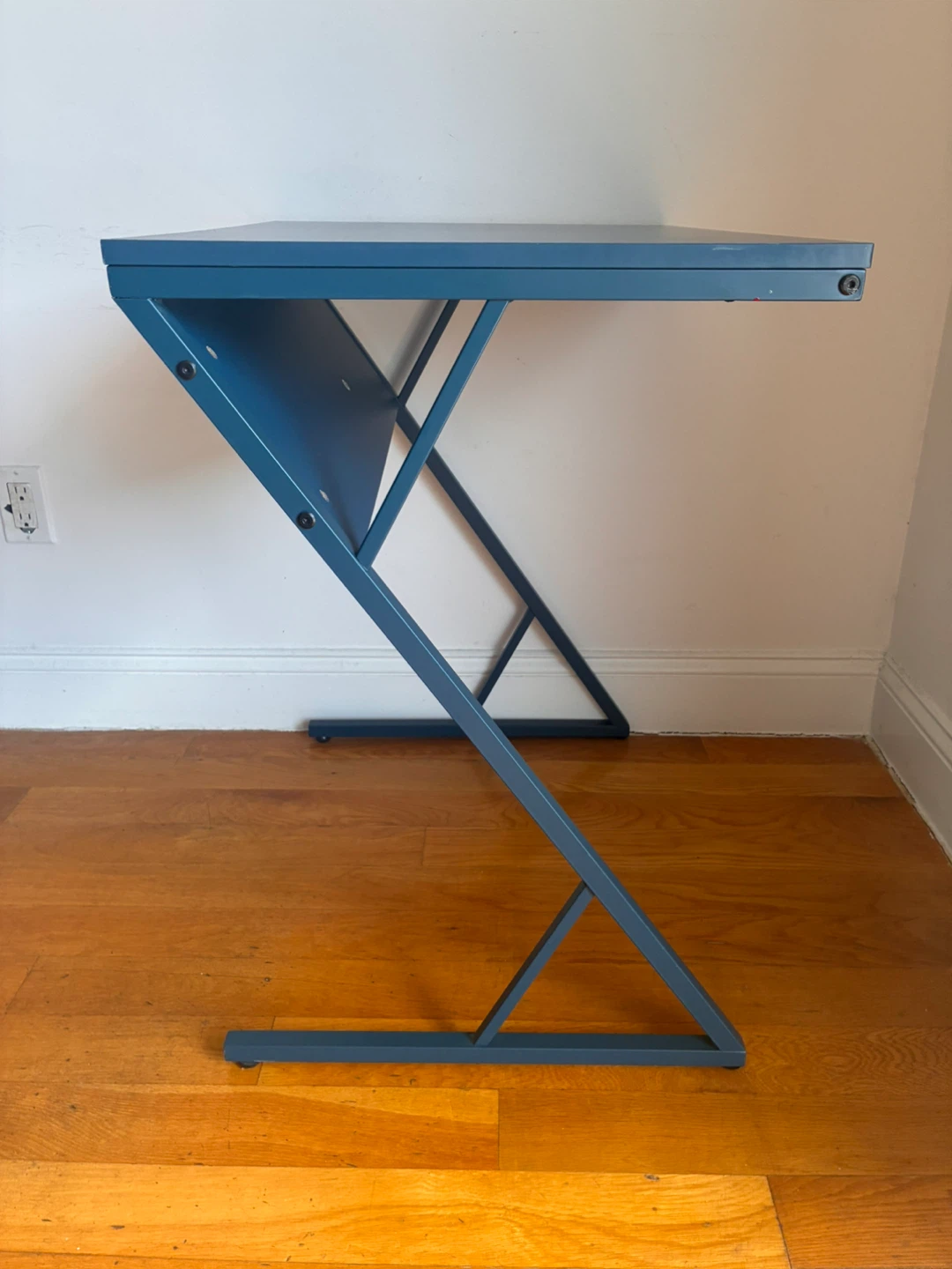 Modern Blue Metal Desk - photo 2