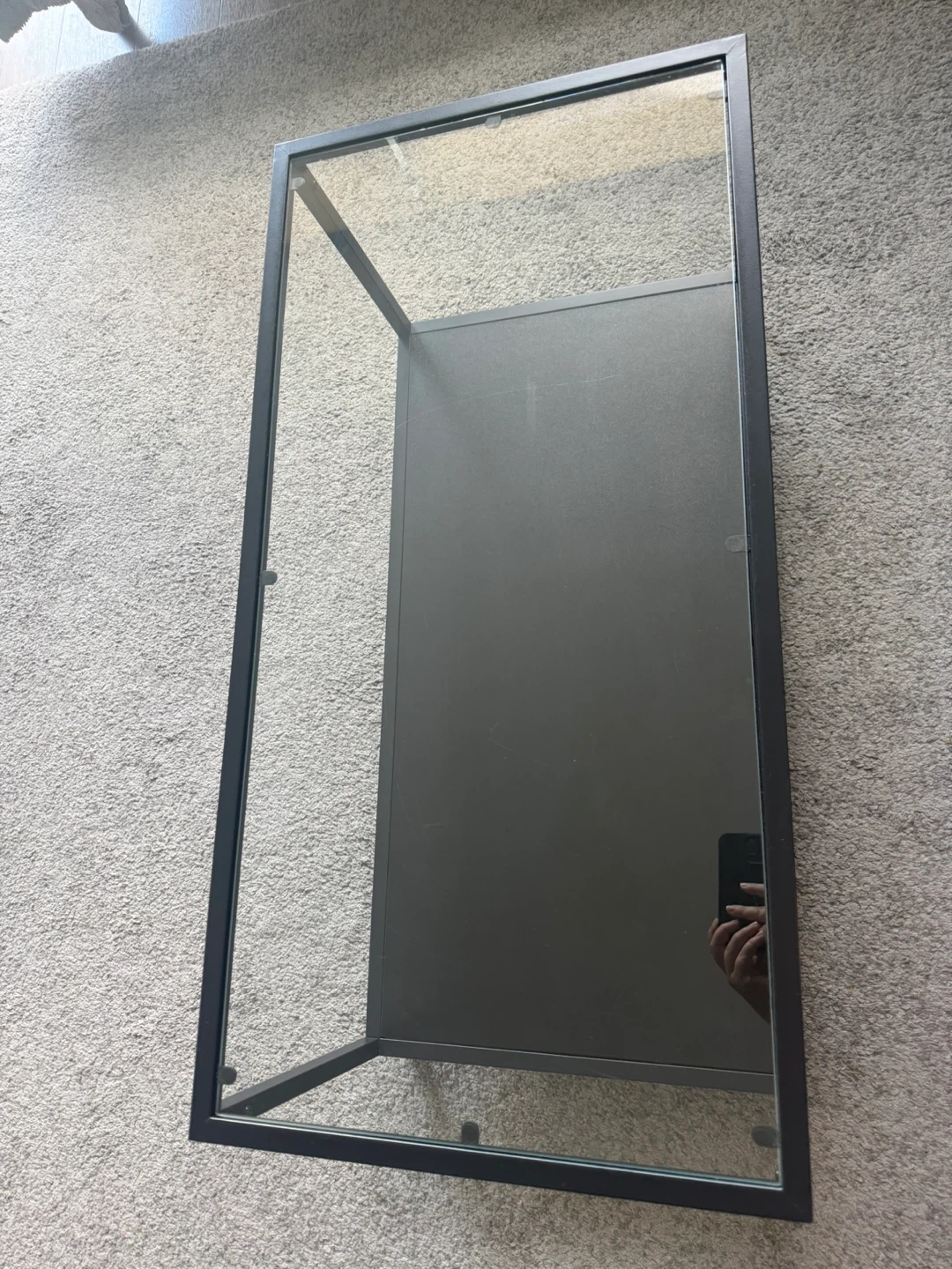 Glass Top Coffee + Matching Side Table