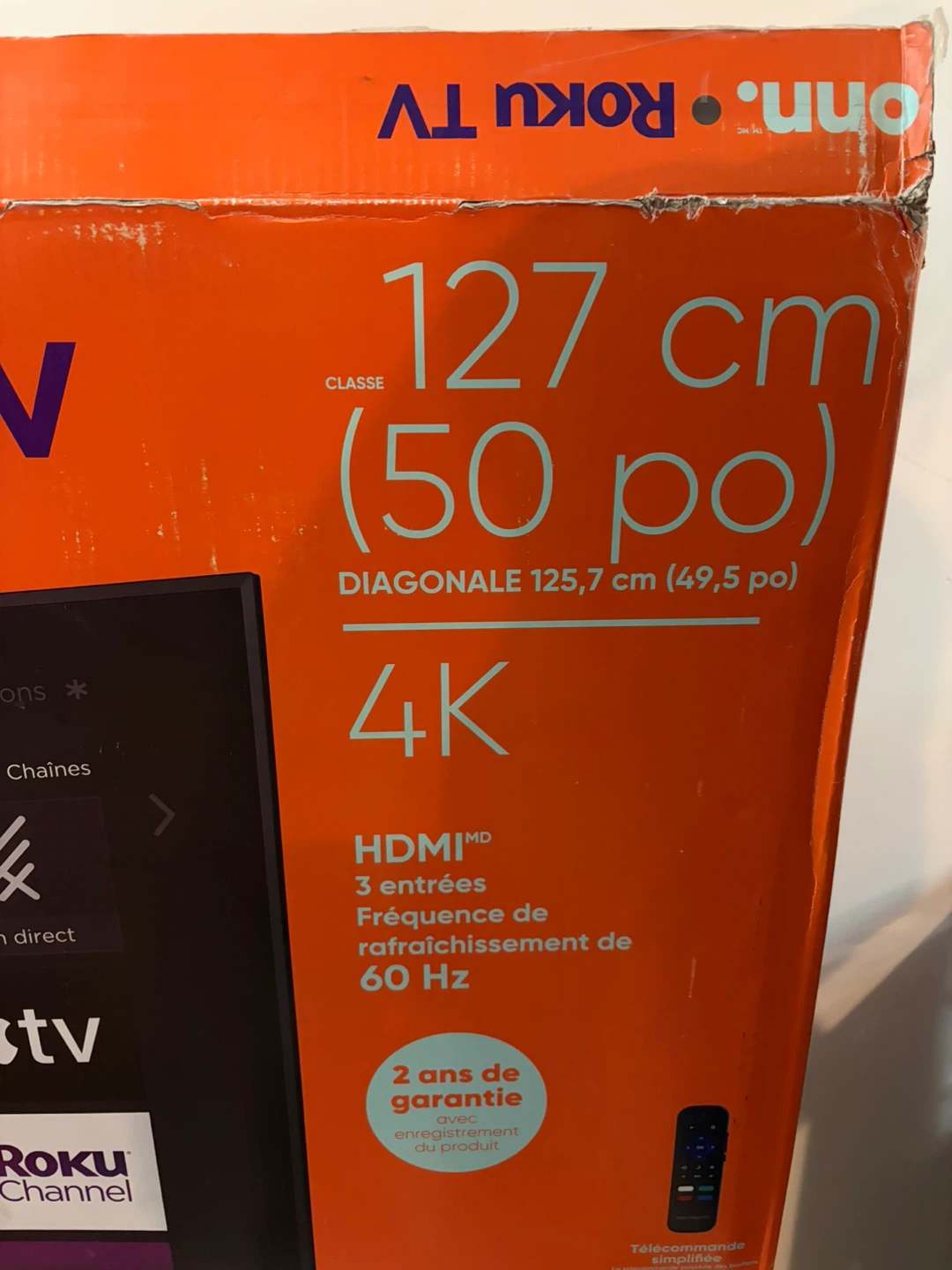 onn. Roku TV 50" 4K UHD Smart TV - photo 2