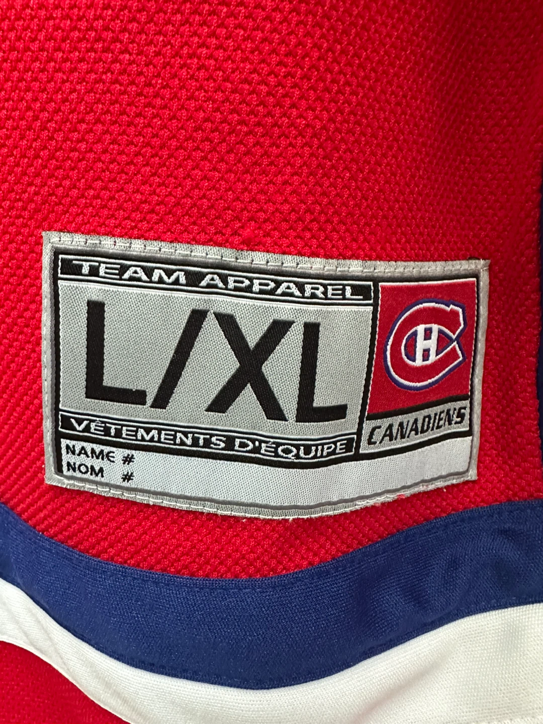 Montreal Canadiens NHL Hockey Jersey L/XL - photo 3