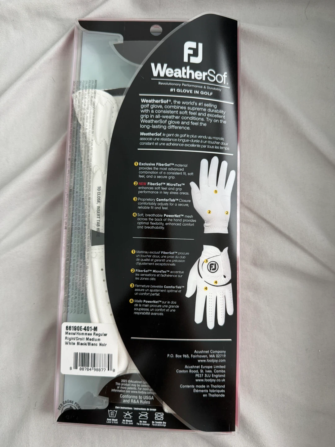 FootJoy WeatherSof Golf Glove - Men's Regular Right Medium - photo 2