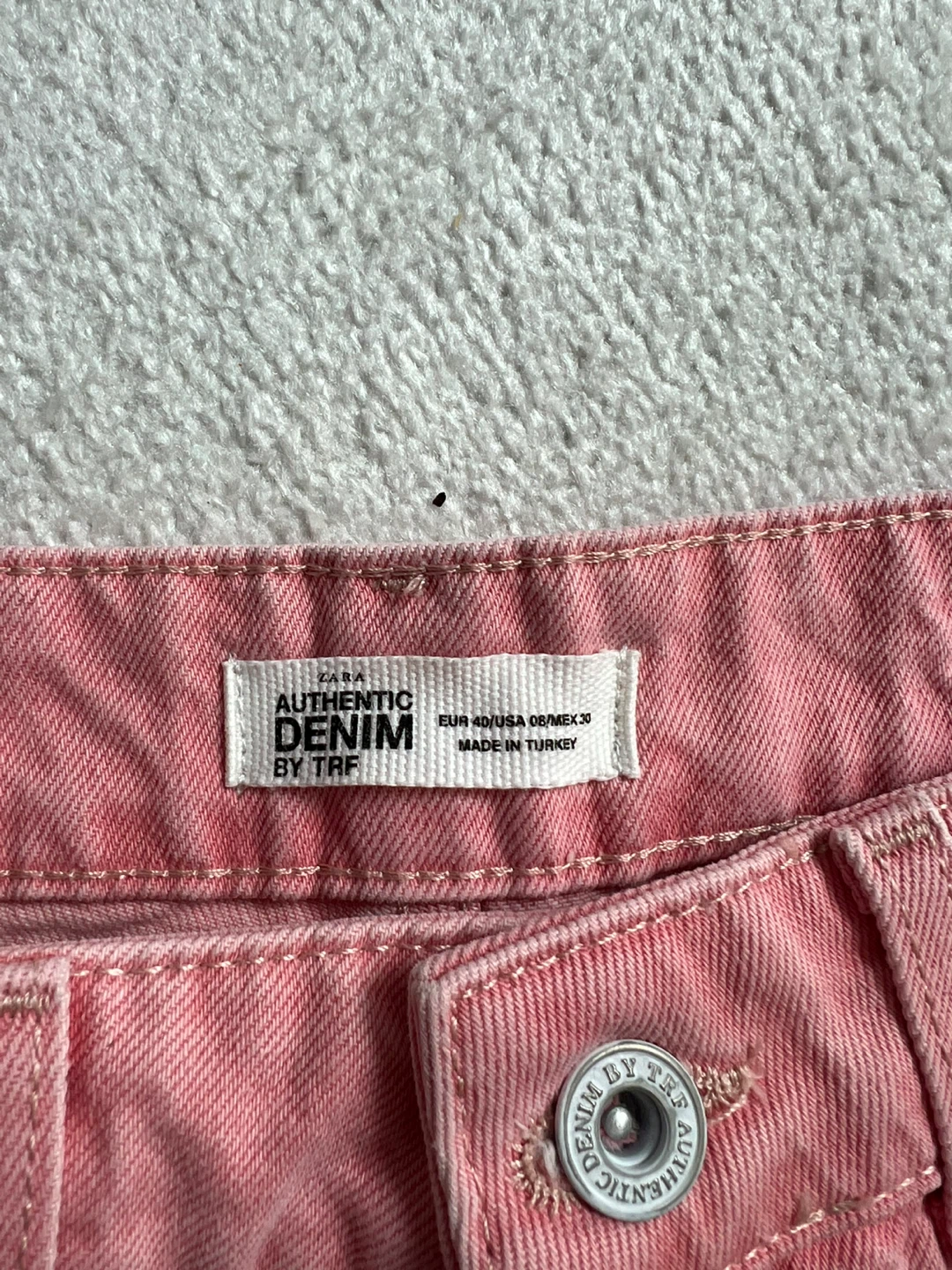Zara Authentic Denim Pink Shorts Size 40 - photo 2
